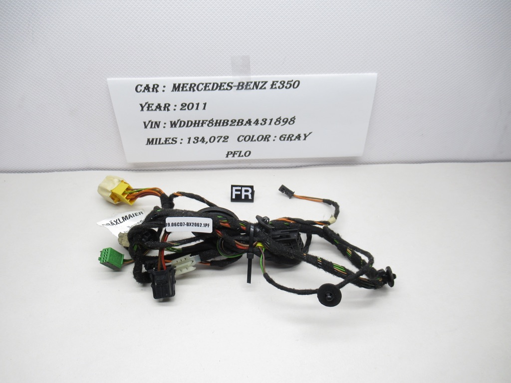 10-16 Mercedes-Benz E350 Front Righ Door Wire Wiring Harness 212 540 05 32 OEM