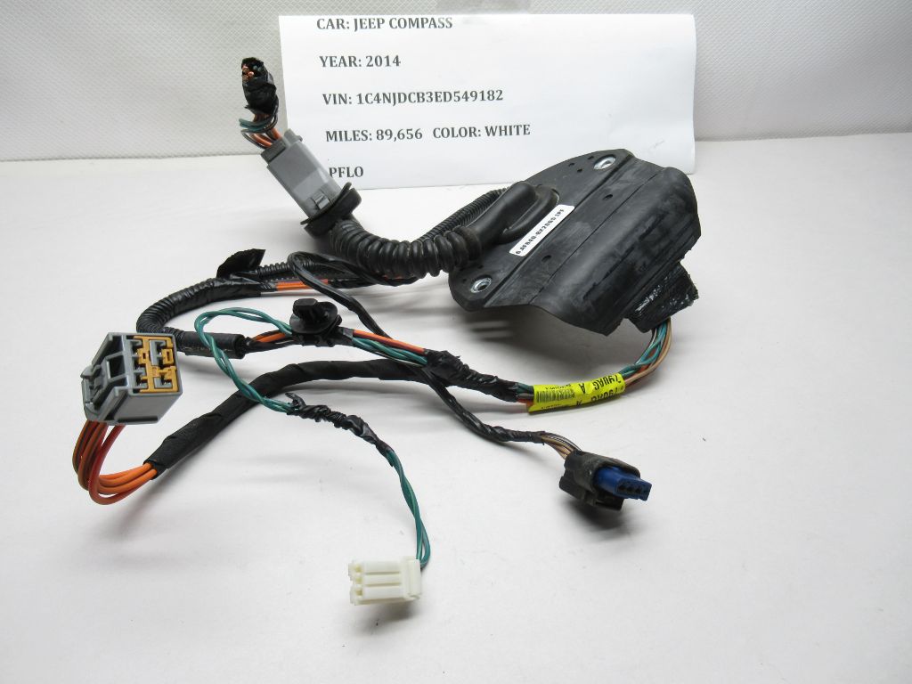 2011-2017 Jeep Compass Rear Right Side Door Wiring Harness 05267790AG OEM