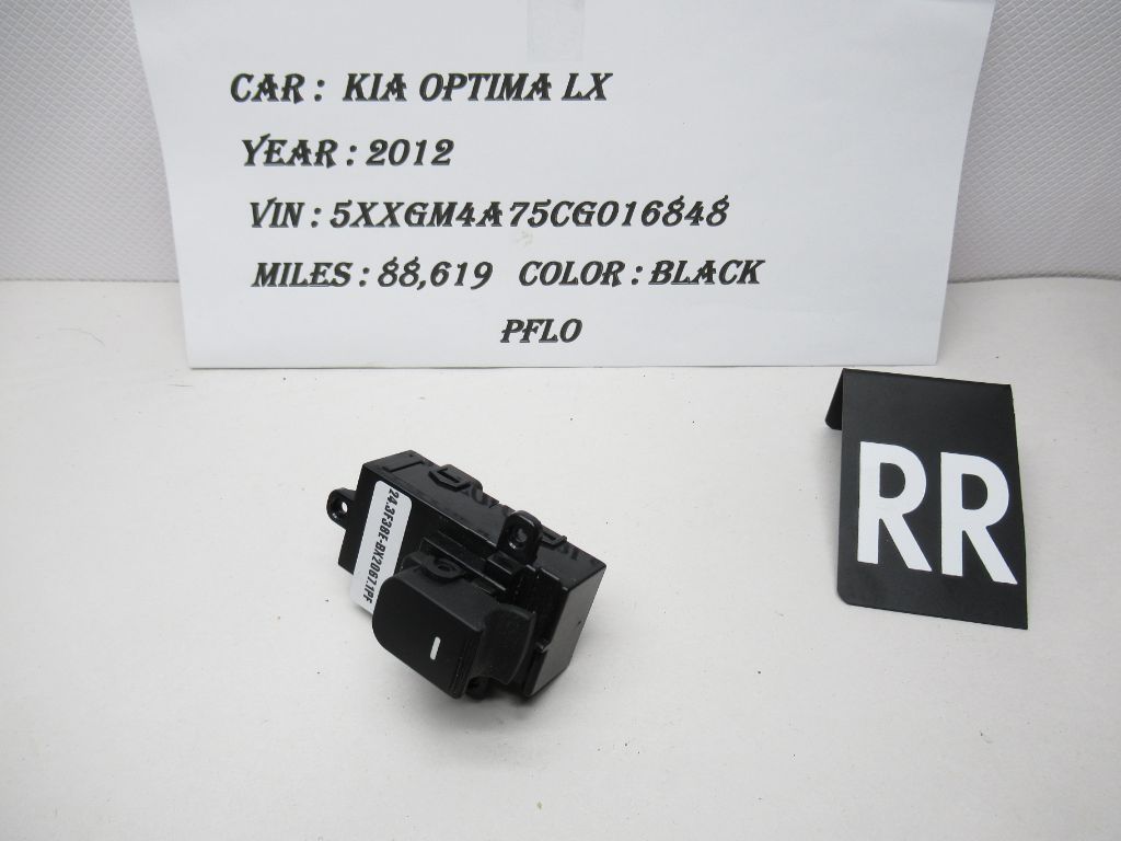 2011-2012 Kia Optima LX Rear Right Side Door Window Power Switch 93580-2T000 OEM