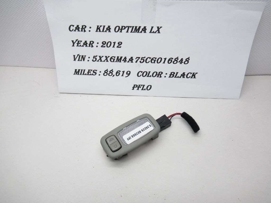 2012 Kia Optima Front Right Sun Visor Light Lamp 928923S000WK OEM