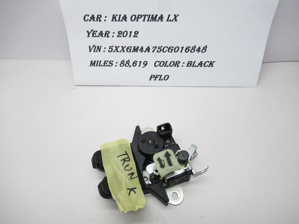 2012 Kia Optima Trunk Deck Lid Lock Latch 812302T001 OEM