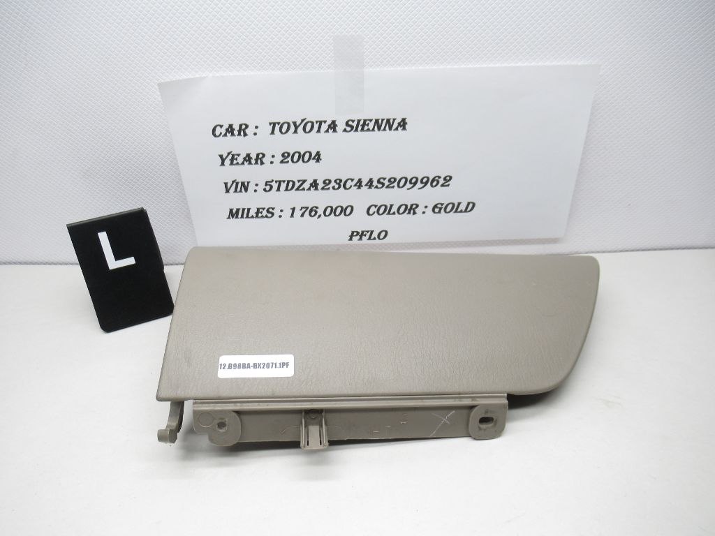 2004-2010 Toyota Sienna Rear Left Quarter Panel Pocket Aemrest Cover OEM