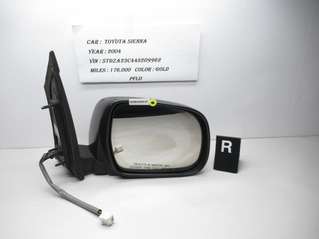 2004 - 2010 Toyota Sienna Right Passenger View Mirror 87910AE020 OEM