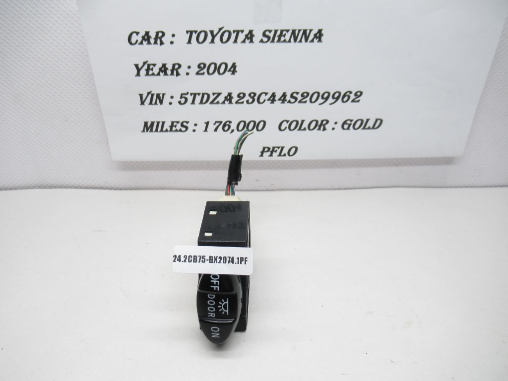 2004-2010 Toyota Sienna Dome Light Door Switch Control Button 191502 OEM