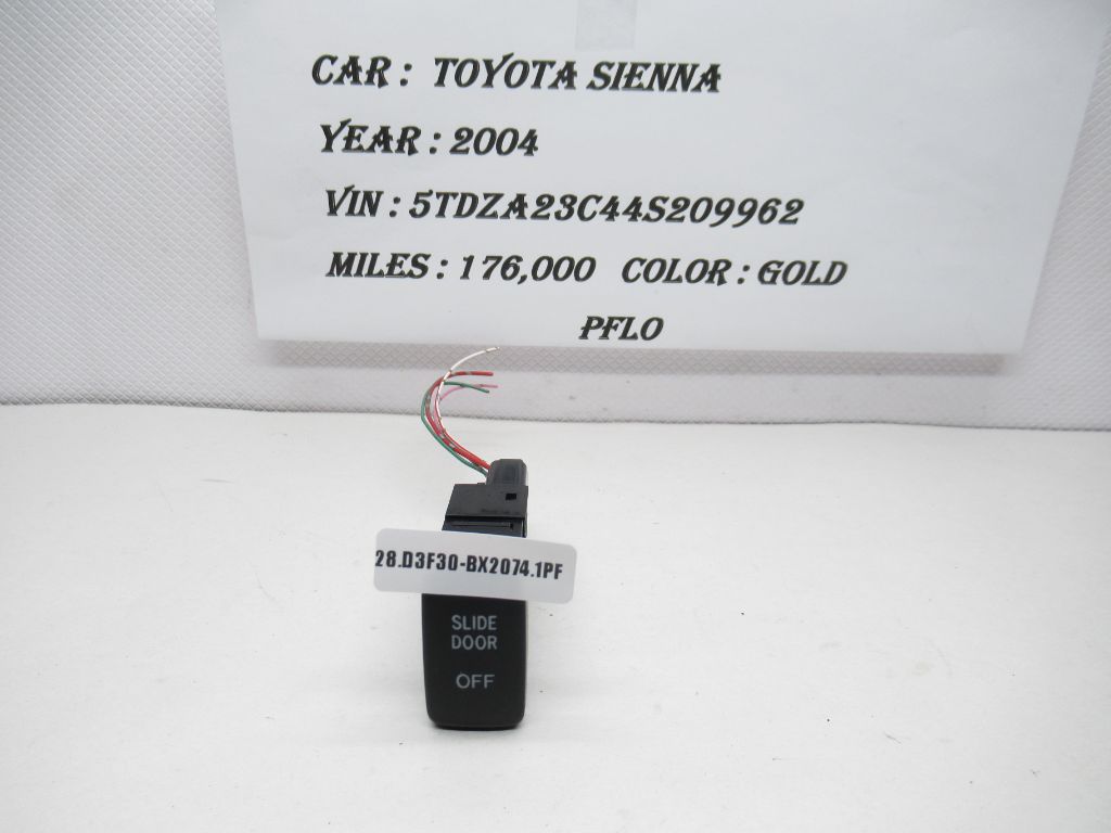 2004-2010 Toyota Sienna Door Slide Door Control Switch Button 156936 OEM