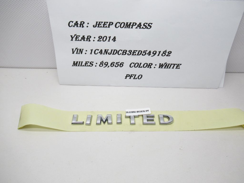 2005-2017 JEEP COMPASS Limited Rear Lid Emblem OEM