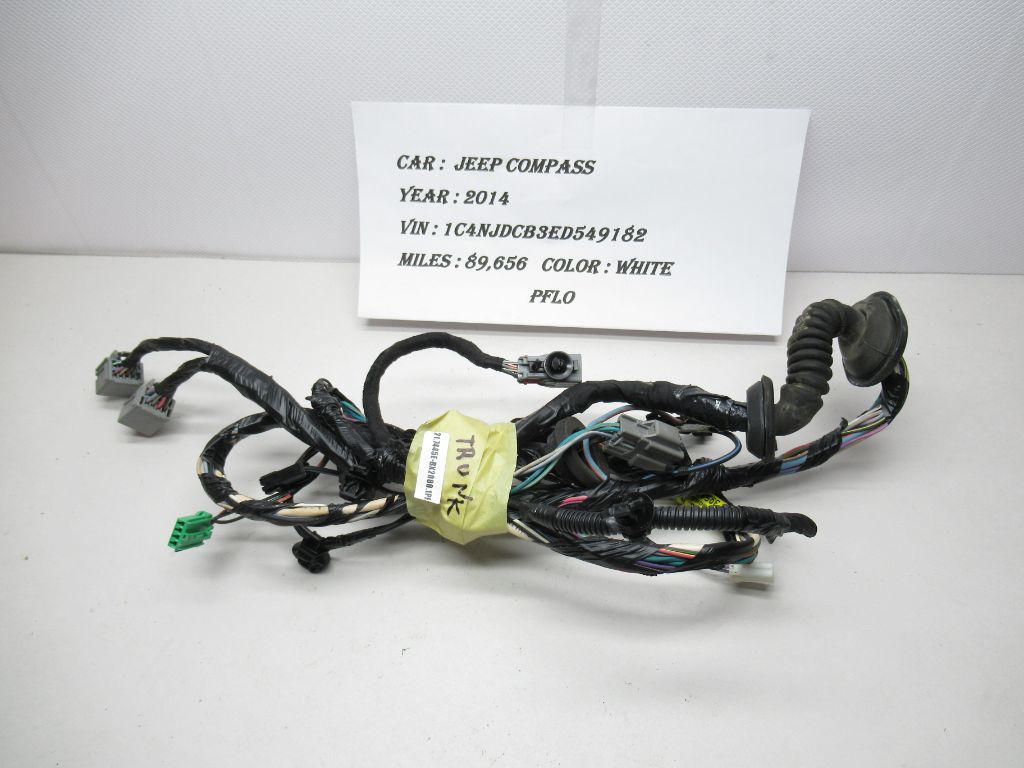 2007-2016 Jeep Compass Trunk Tailgate Liftgate Wire Harness 68194395AC OEM