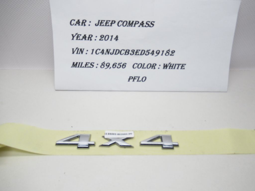 11-17 Jeep Compass 4x4 Emblem Badge OEM