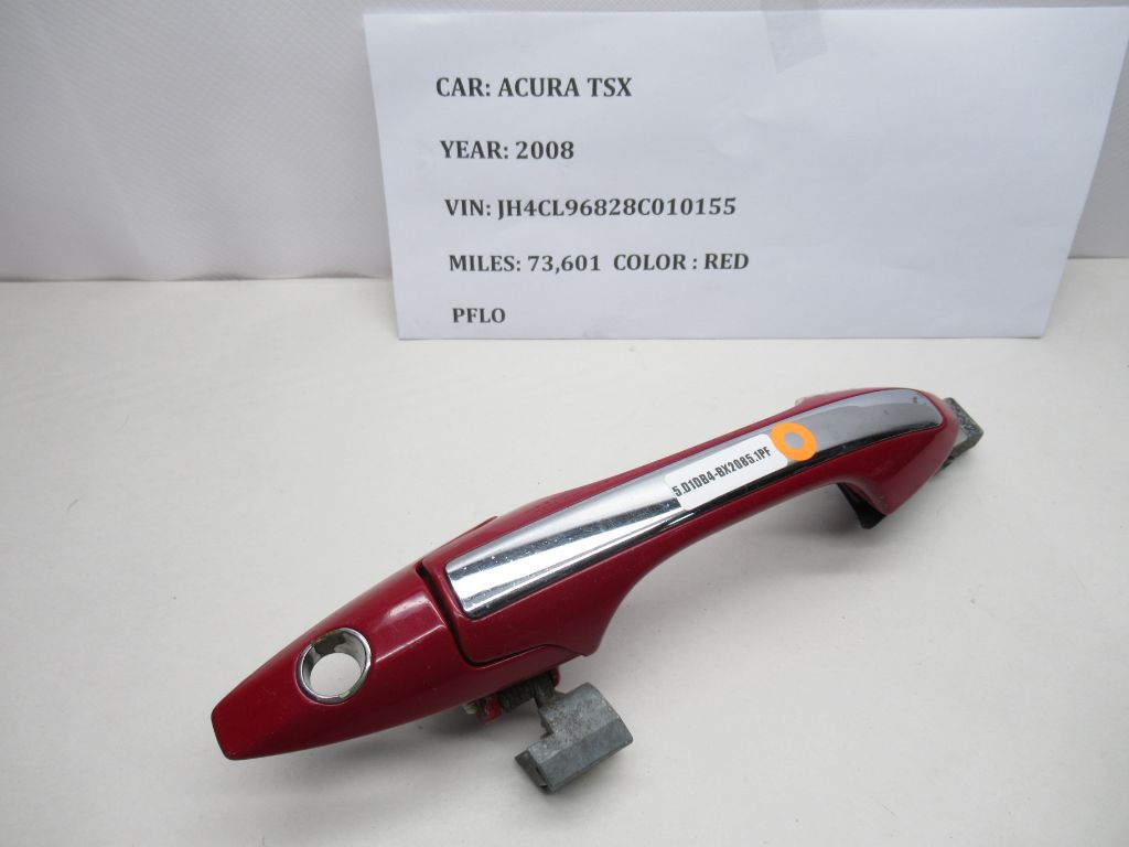 2004-2008 Acura TSX Left Front Exterior Door Handle Milano Red 72180-SEC-A01 OEM