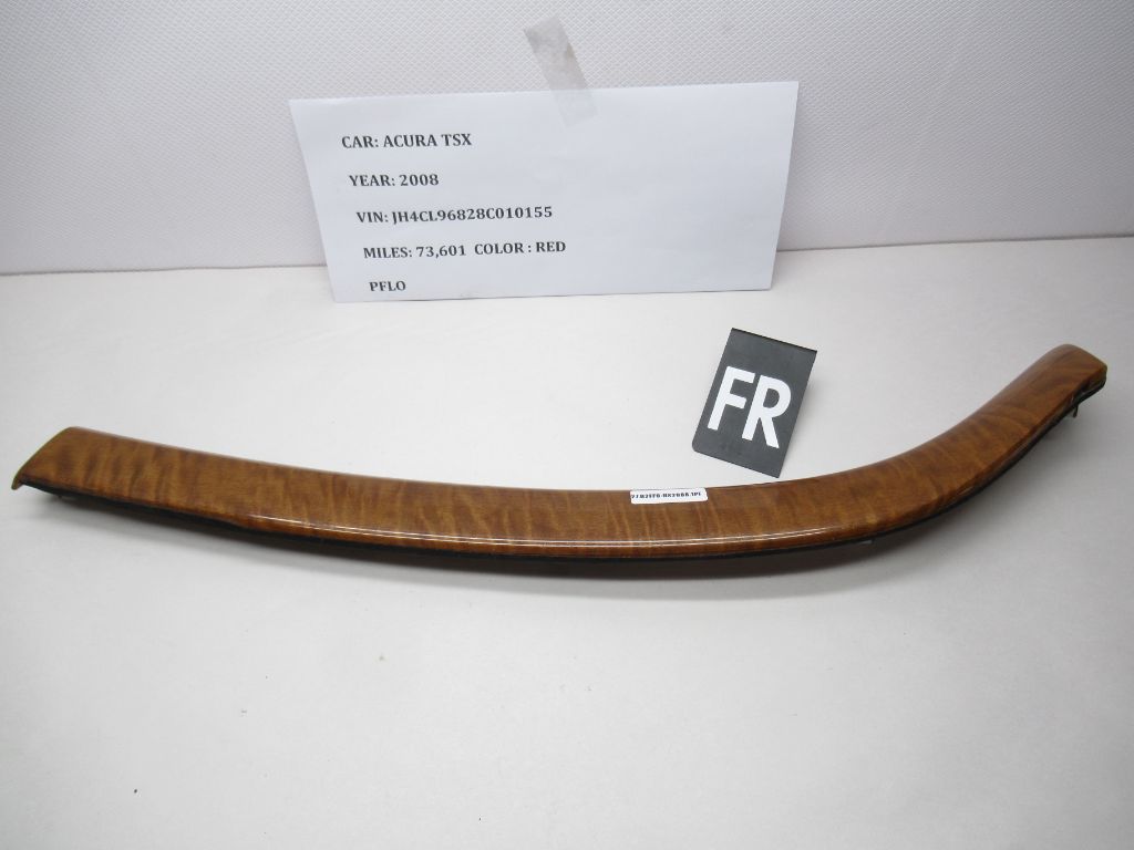 06-08 Acura TSX Dash Wood Trim FR 83519-SEC-A12ZB OEM