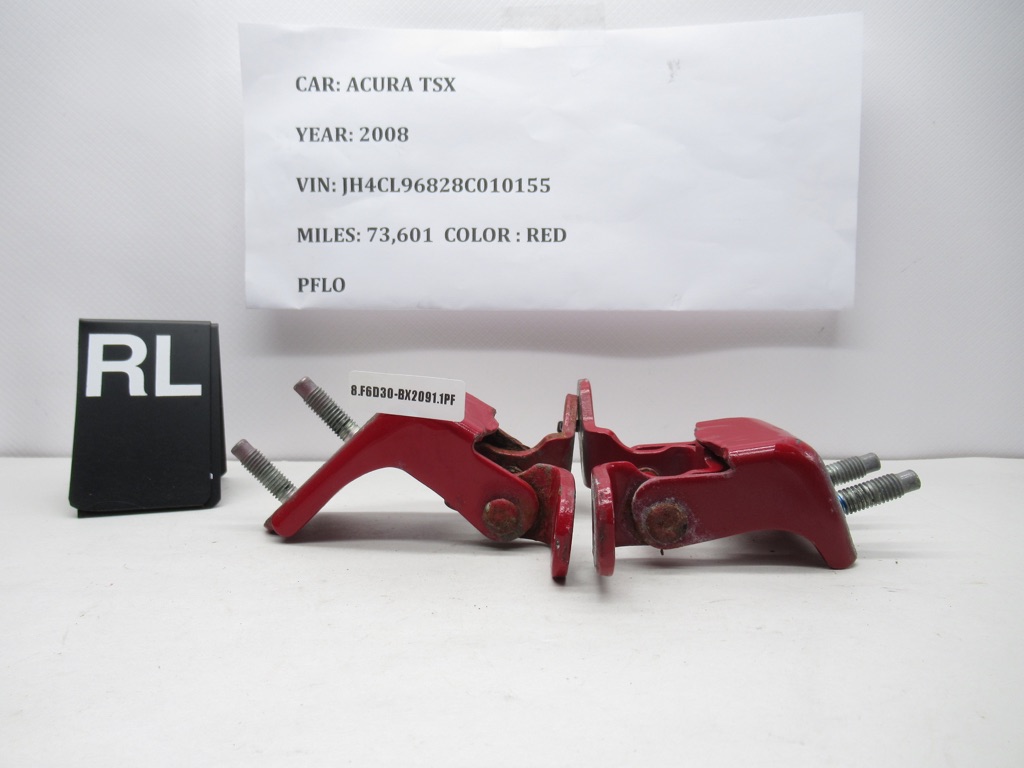 2004-2008 Acura TSX Rear Left Door Hinges Upper/Lower 67960-SEA-003ZZ OEM