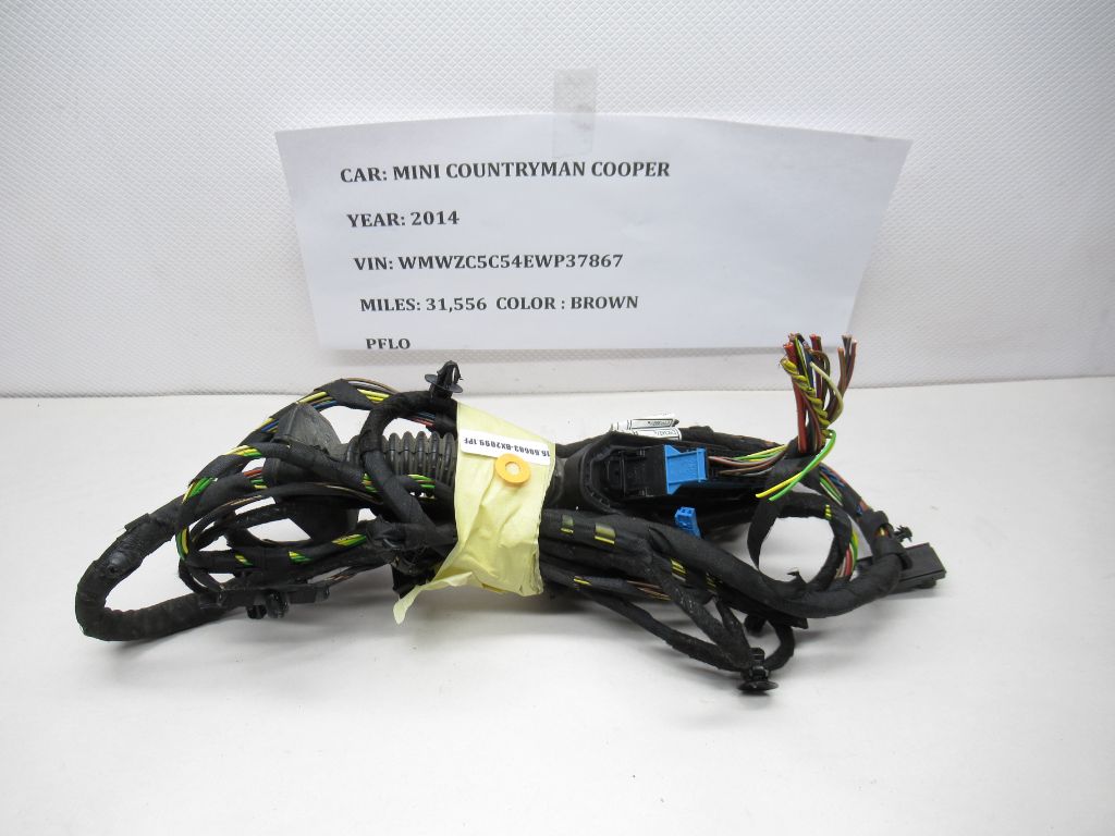 2014 Mini Cooper Countryman Rear Left Door Wiring Harness 9811219 OEM