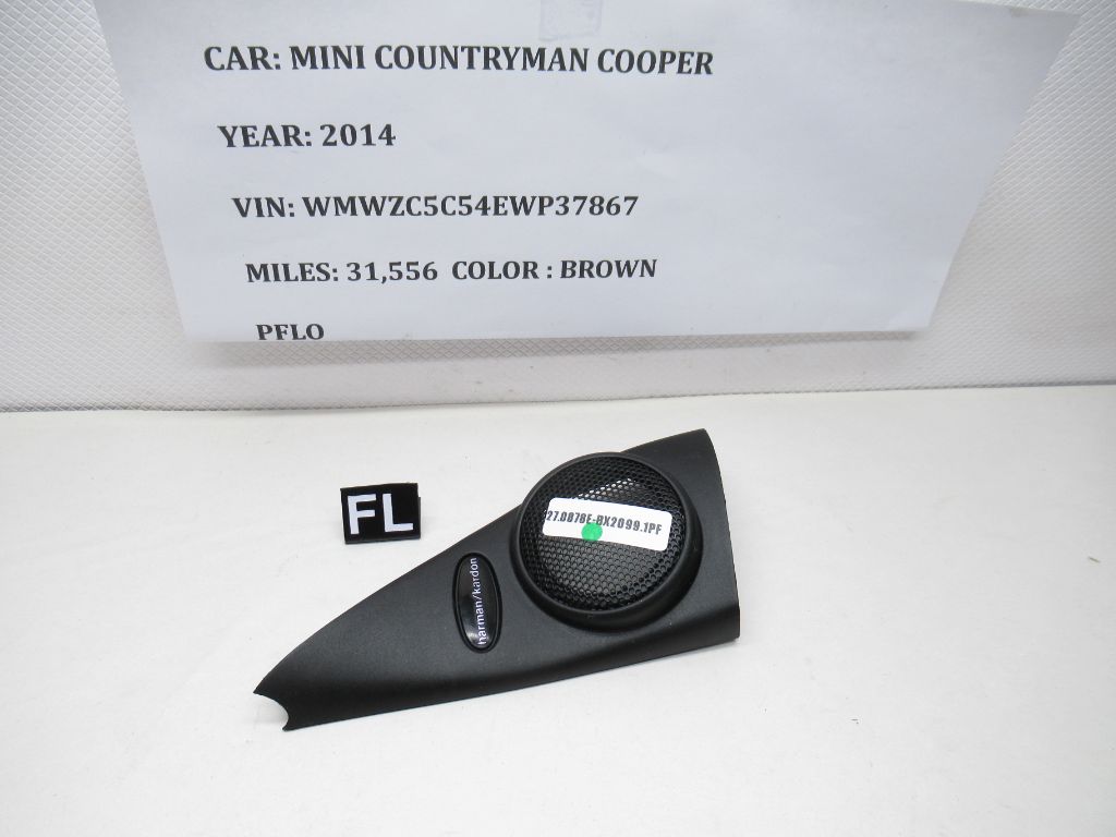 2014 Mini Cooper Countryman Front Left Speaker Trim 9804689 OEM