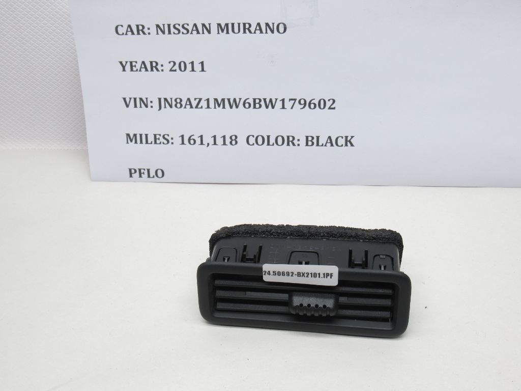 2011 Nissan Murano Driver Pillar Door Heater Air Vent H6465421110 OEM