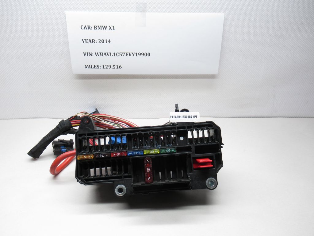 2014 BMW X1 Fusebox Fuse Box Relay Module 61136900583-01 OEM