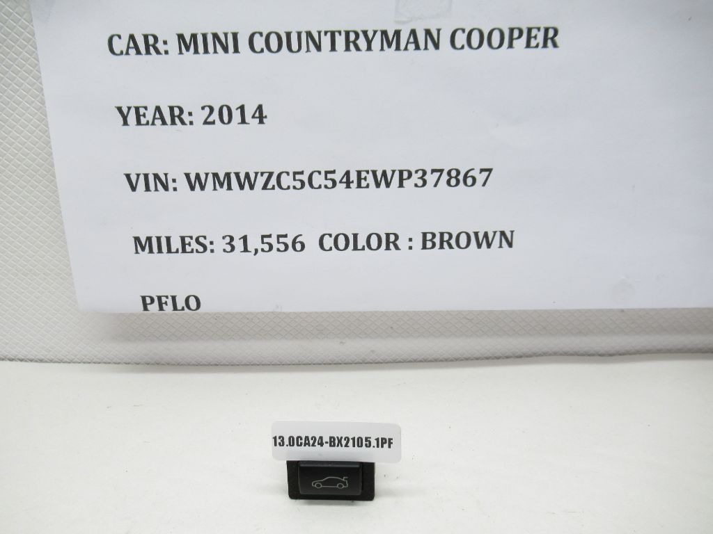 2014-2022 Mini Cooper Countryman Trunk Unlocking Switch Button 9200316 OEM