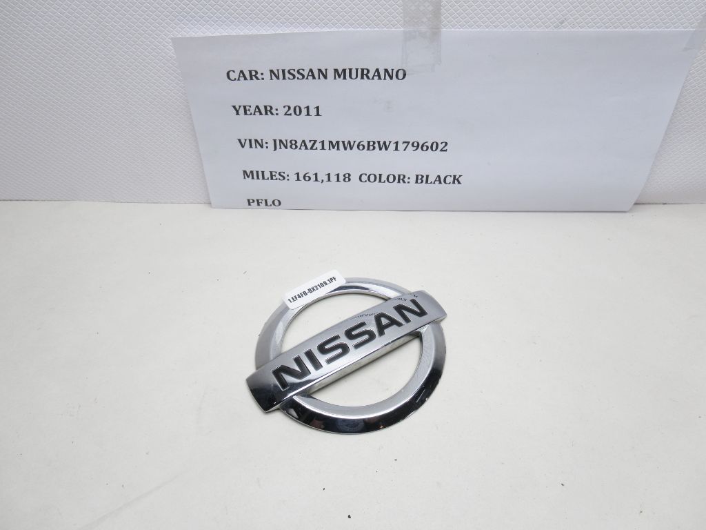 09 - 14 Nissan Murano Emblem Badge Logo Symbol Chrome OEM