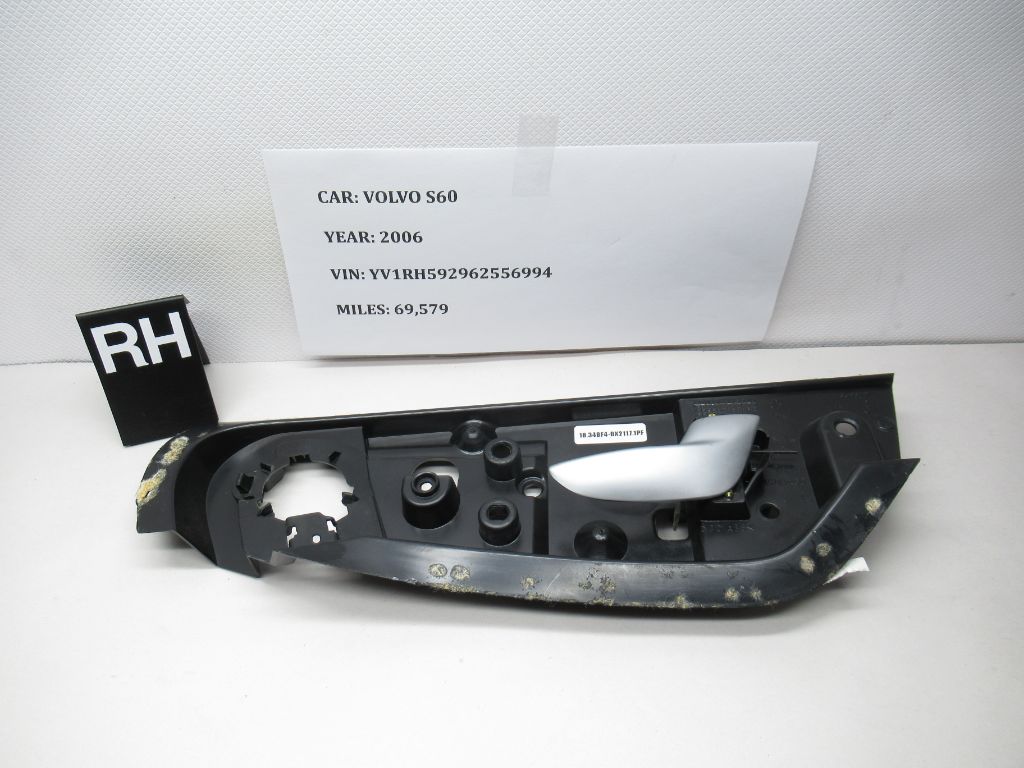 2001-2007 Volvo S60 Front Right Inside Door Handle 8693727 OEM