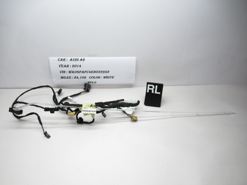 2012-2015 Audi A6 Rear Left Door Wiring Harness 4G5971693B  OEM