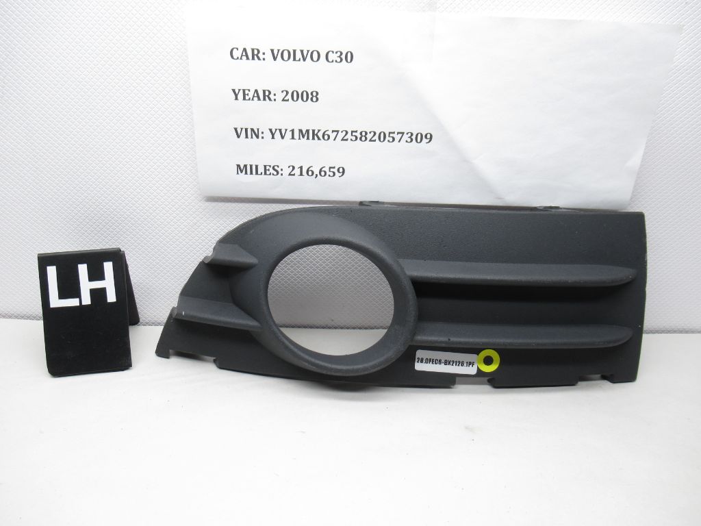 2008-2010 VOLVO C30 Front Left Bumper Fog Light Bezel Cover 30657195 OEM