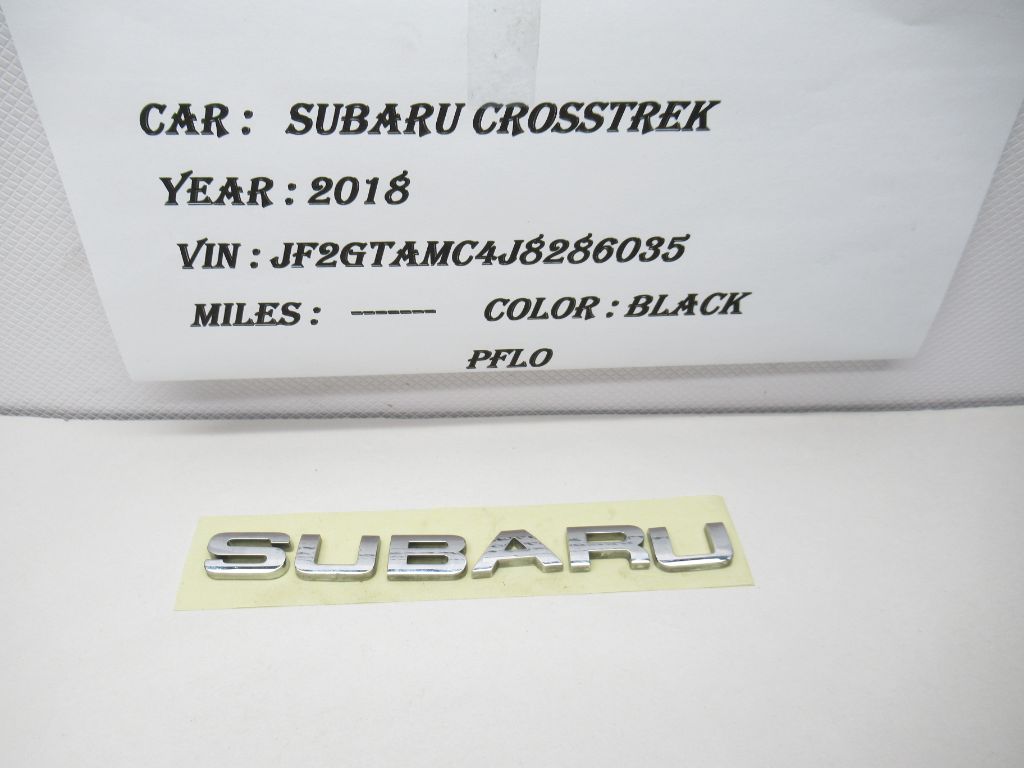 18-23 Subaru Crosstrek Rear Tailgate Liftgate Emblem Logo Symbol 93079FL100 OEM