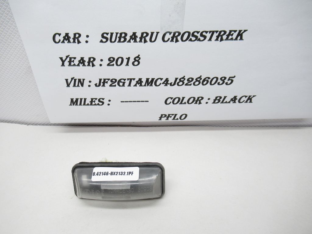 2018-2021 Subaru Crosstrek Rear Trunk License Plate Light Lamp A047588 OEM