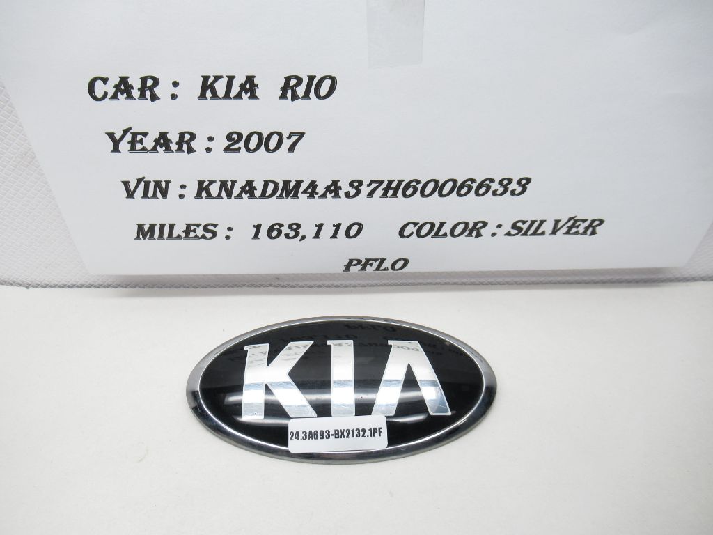 2006 - 2011 KIA RIO Bumper Cover Emblem 86320 - 1W250 OEM
