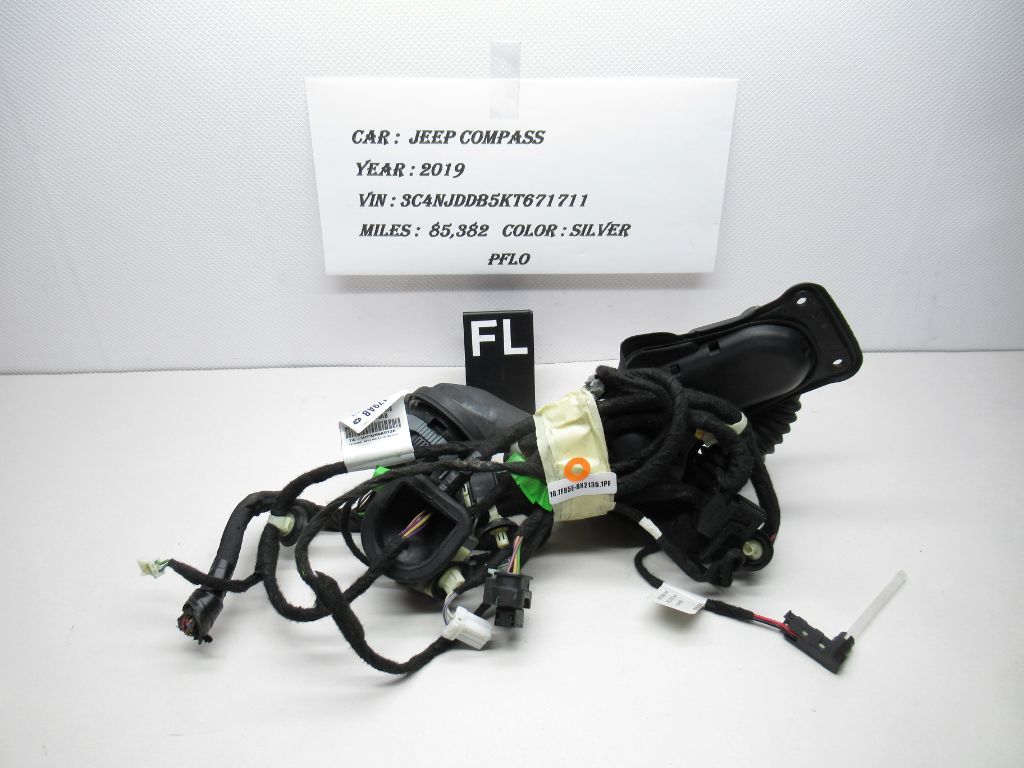 2019 Jeep Compass Front Left Side Door Wiring Harness P68409179AB OEM