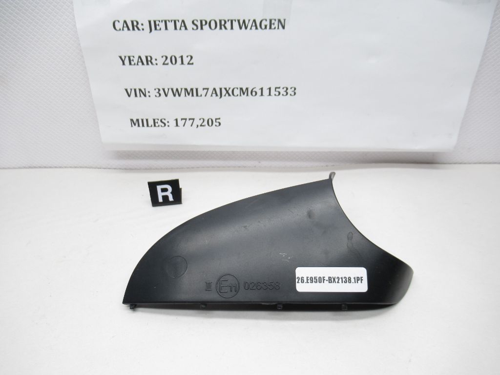 10-14 Volkswagen Jetta SportWagen RH Side  Mirror Lower Trim 1K08575789B9 OEM