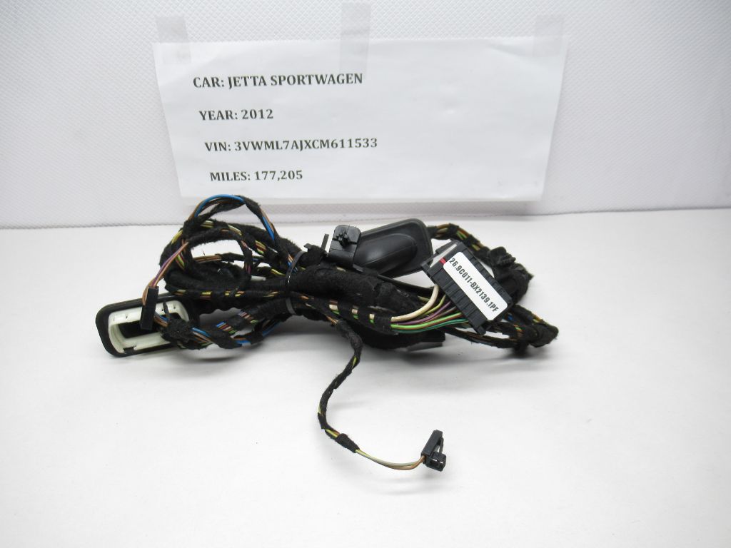 11-18 Volkswagn Jetta Sportwagen Rear Left Door Wiring Harness 1K9971693 OEM