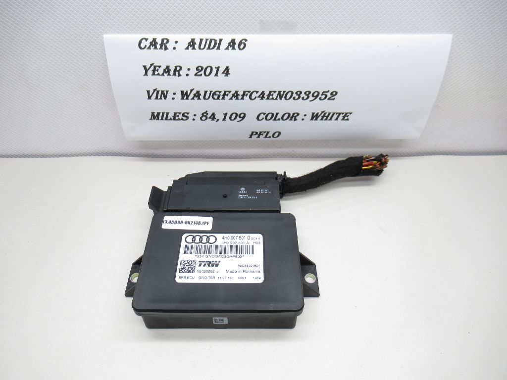 2012-2018 Audi A6 Emergency Parking Brake Control Module 4H0907801G OEM