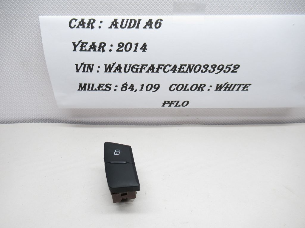 2012-2018 Audi A6 Right Rear Door Lock Switch 4G0962108 OEM