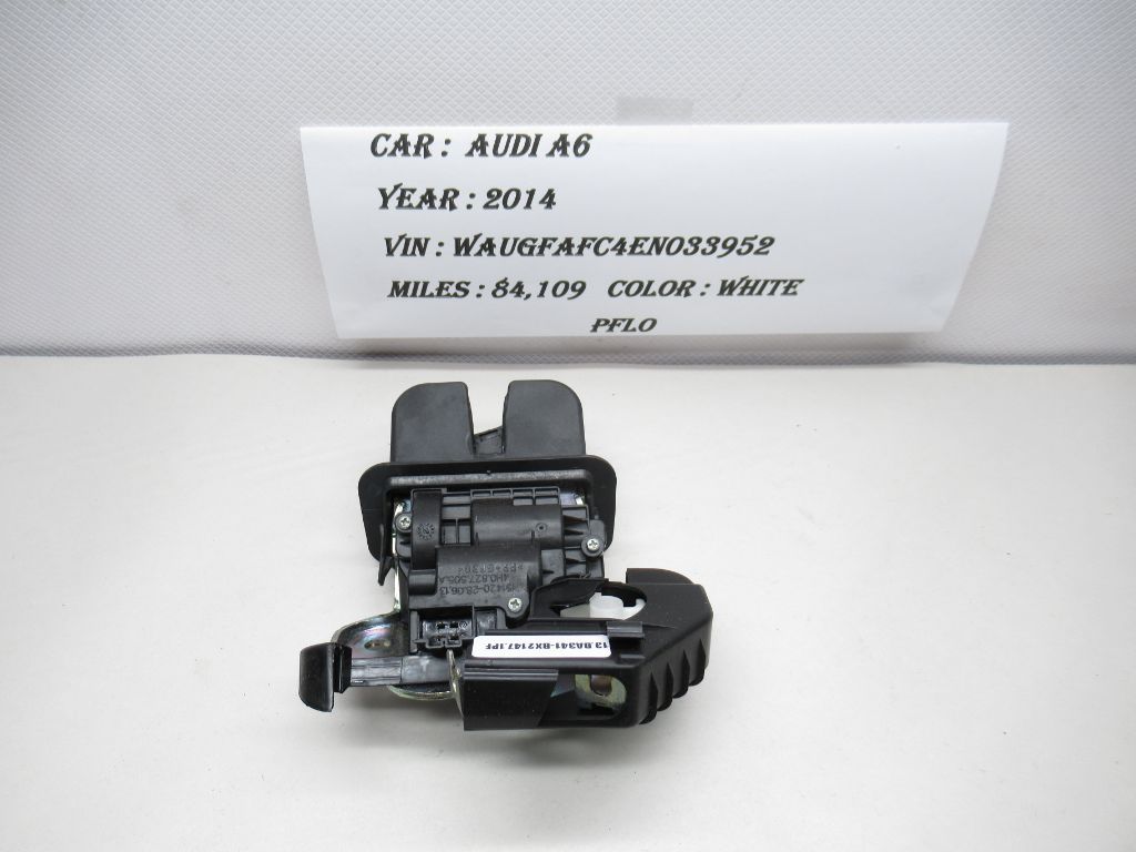 2014 Audi A6 Tailgate Trunk Lock Latch Actuator 4H0827505A OEM