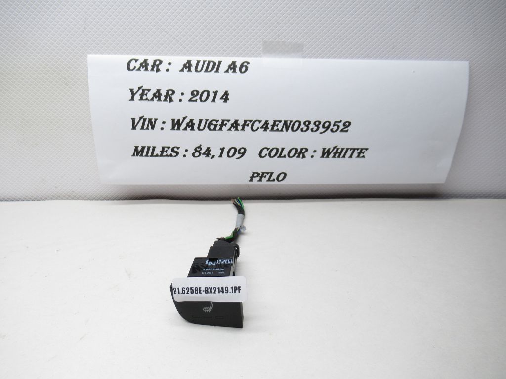 12-18 Audi A6 Heated Seat Control Switch Button 4G0963563 OEM