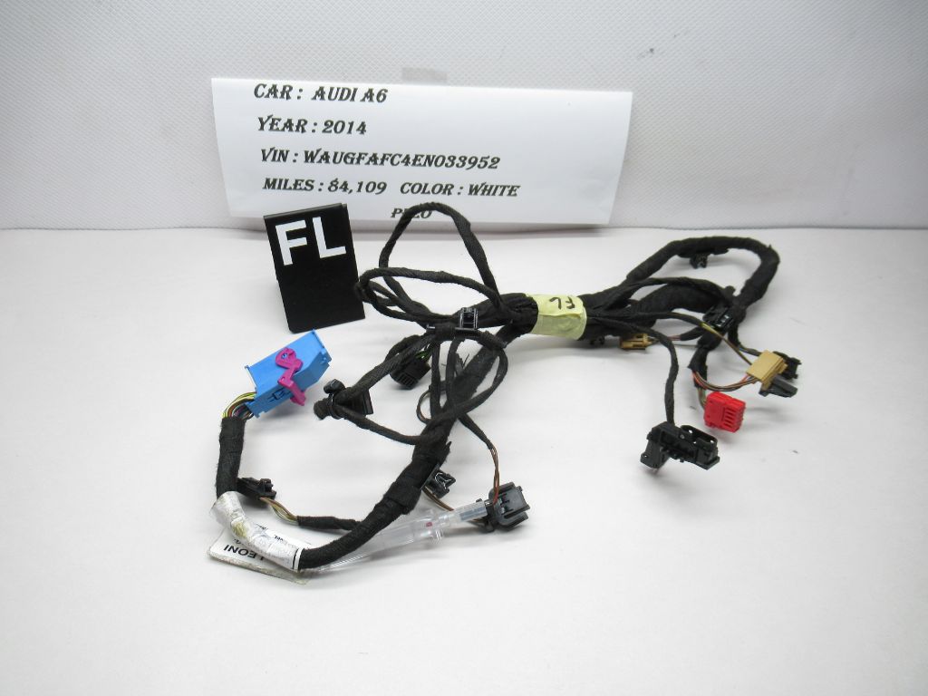 2012-2018 Audi A6 Front Left  Door Panel Wire Harness 4G5971035BE OEM