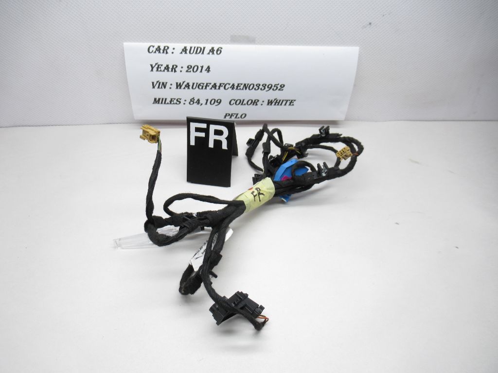 2012-2018 AUDI A6 QUATTRO Front Right DOOR Panel Wiring Harness 4G5971036P OEM