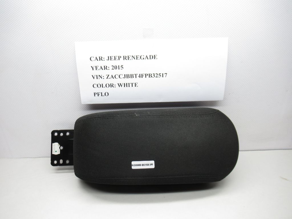 15 - 17 Jeep Renegade Front Arm Pad Rest Armrest Center Cushion BLACK CLOTH OEM