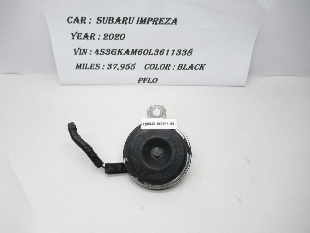 2020 Subaru Impreza Horn Signal Alarm Siren Note Assembly E13000026 OEM