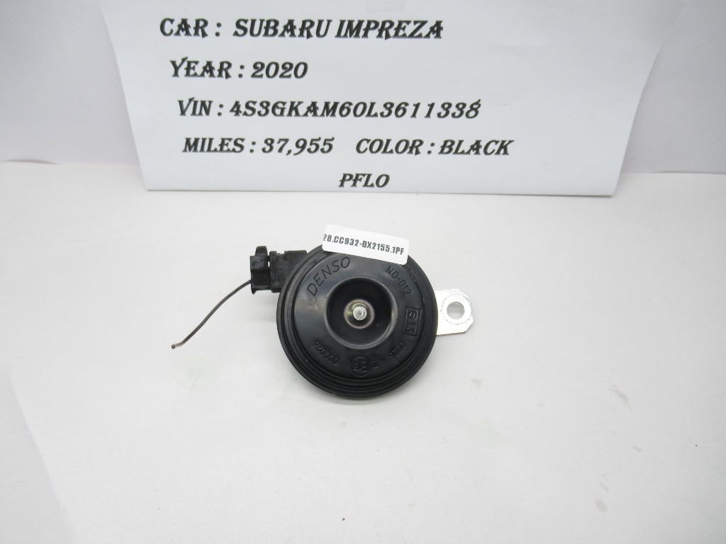 19-20 Subaru Impreza Low Tone Horn Signal Factory JK272200-7410 OEM