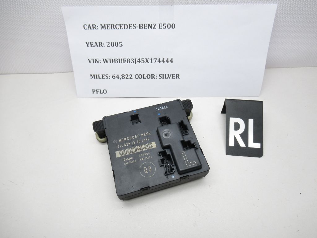 03-09 Mercedes-Benz E500 Left Rear Driver Door Control Module 2118201526 OEM