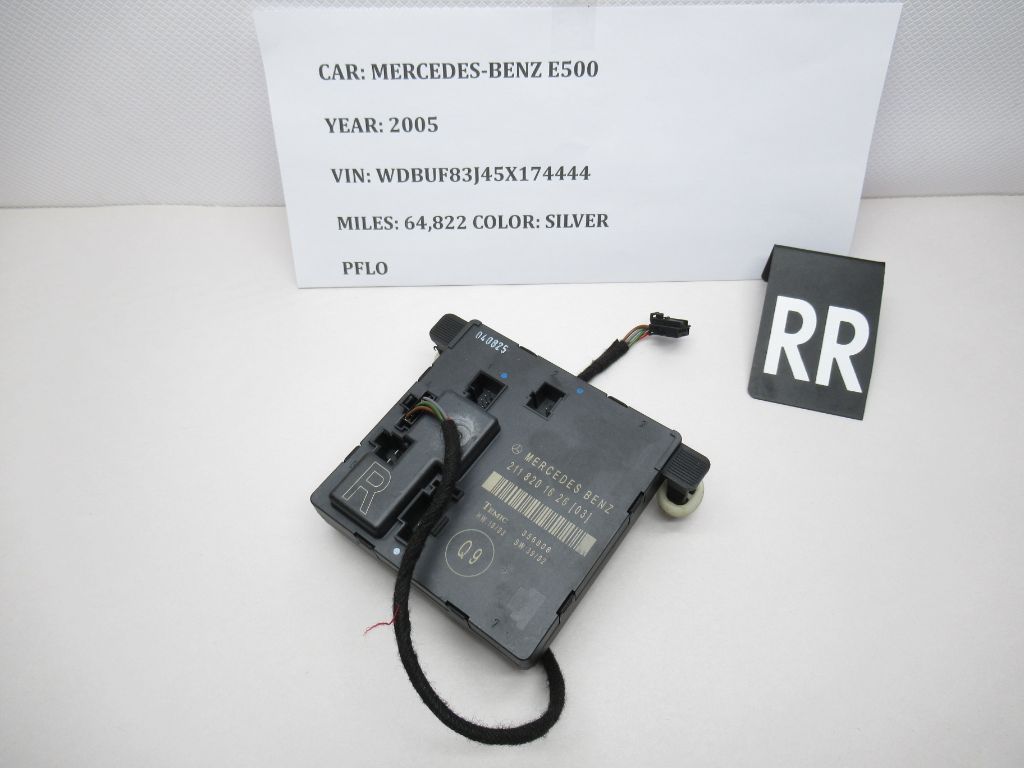 2003-2009 Mercedes-Benz E500 Right Rear Door Control Module 2118201626 OEM