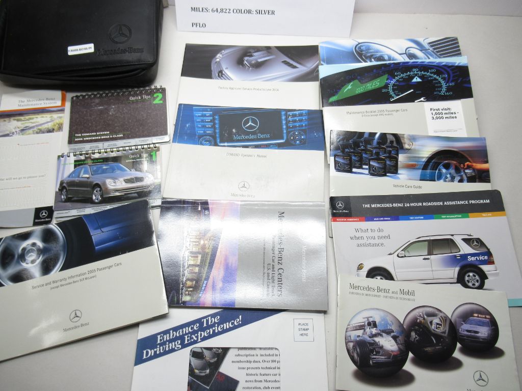 2005 Mercedes-Benz E500 Owners Manual Set OEM