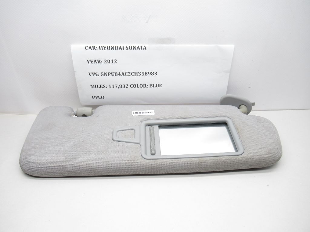 2011 - 2014 Hyundai Sonata Passenger Sun Visor 268-11578 OEM