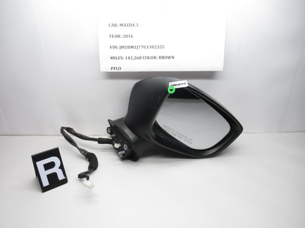 2014-2016 Mazda 3 Right Door Mirror BJS769121B OEM