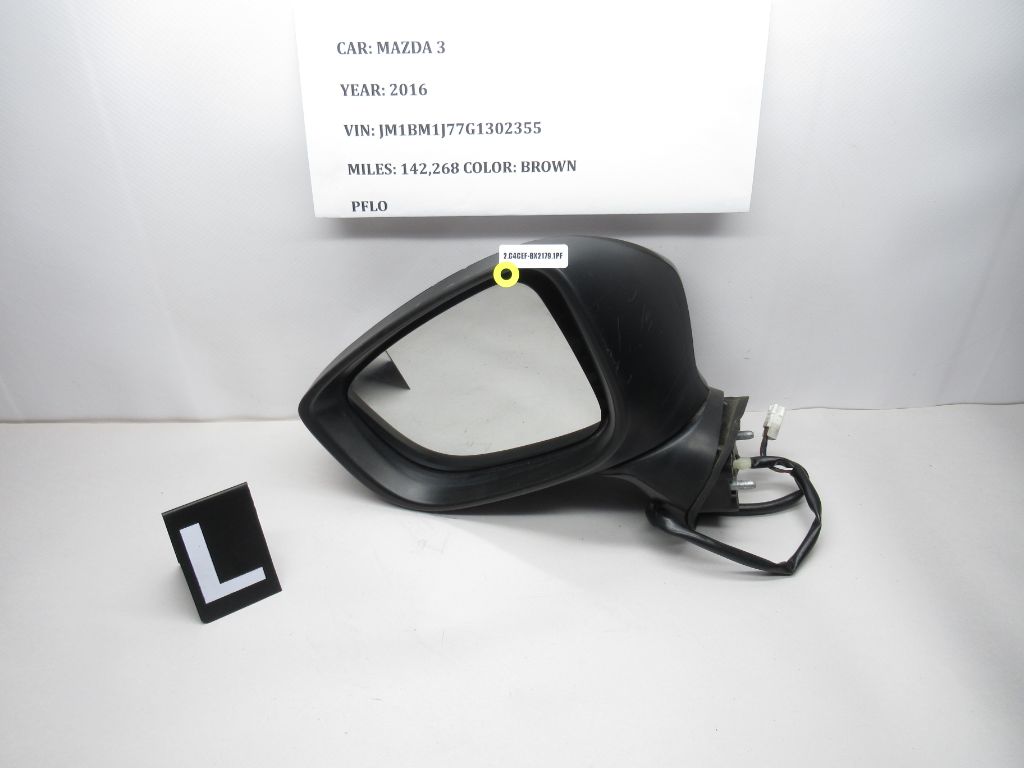 2014-2016 Mazda 3 Left Door Mirror BHN969181E OEM