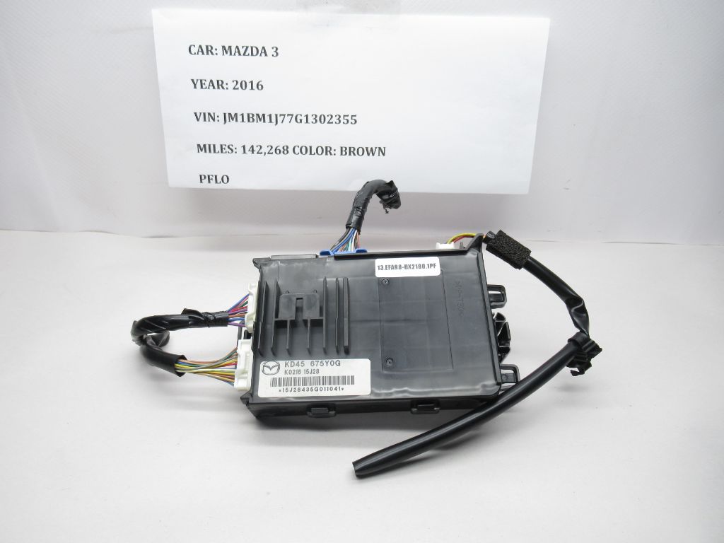 13-16 MAZDA 3 Rear Engine Body Communication Control Module KD45 675YOG OEM