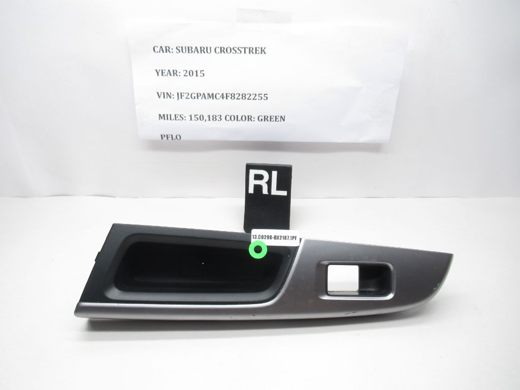 2013-2015 Subaru XV Crosstrek Left Rear Window Switch Trim Bezel  94263FJ430 OEM