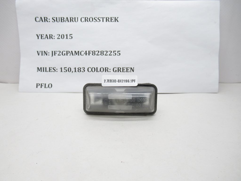 2013-2015 Subaru XV Crosstrek License Plate Light Lamp A047588 OEM