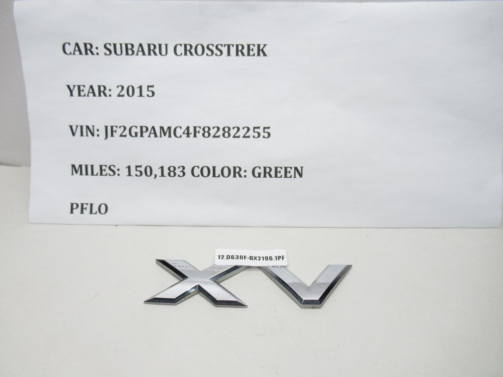 2013-2015 Subaru XV Crosstrek Rear Nameplate XV 93079FJ100 OEM