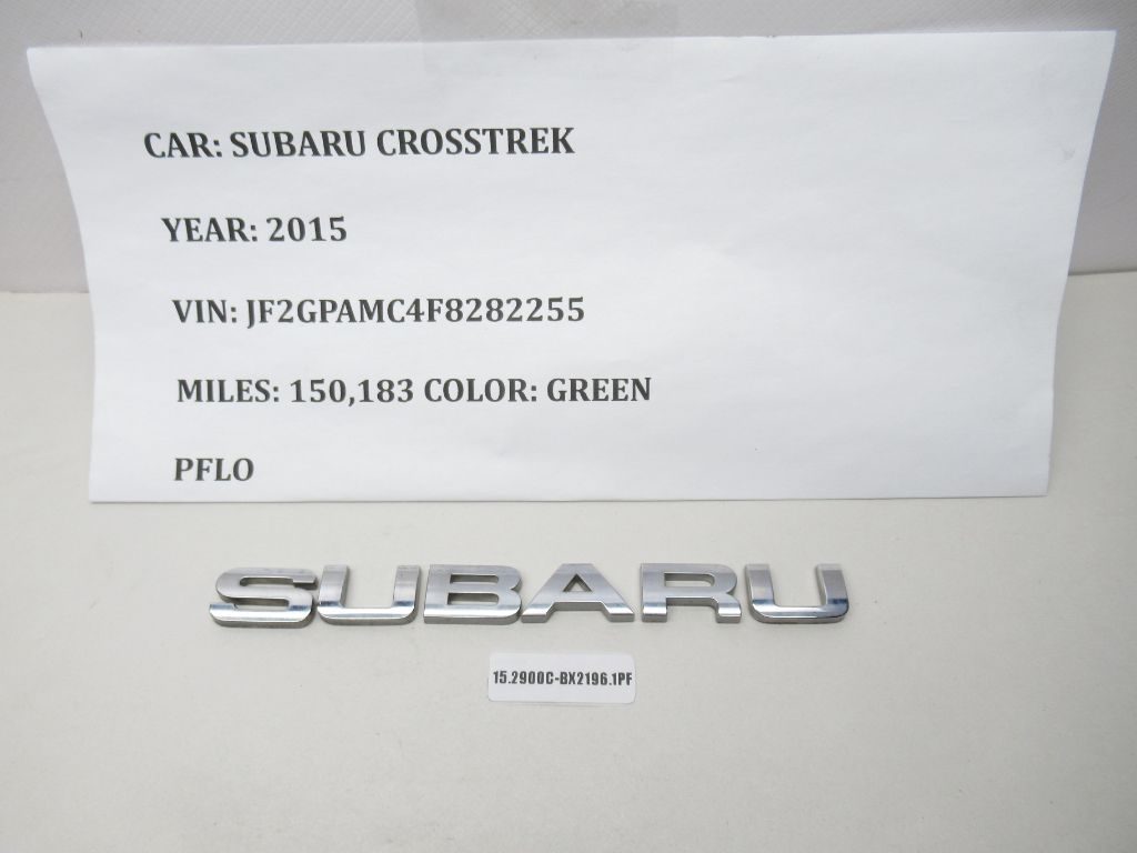 2013-2015 Subaru XV Crosstrek Rear Nameplate SUBARU 91174SA010 OEM